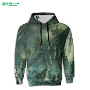Sweat à capuche imprimé numérique Causal Wear Pull en coton thermique de haute qualité Sweat à capuche surdimensionné à sublimation homme Fournisseur en gros - Product Image 4