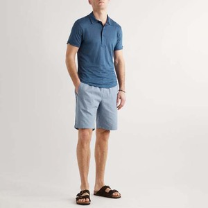 T-shirts de golf à manches courtes pour hommes de haute qualité respirant été Polyester coton grande taille tissu Polo bouton chemises pour hommes - Product Image 5