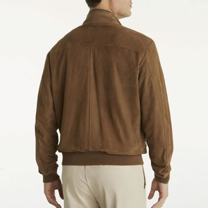 Chaqueta de Cuero Sintético con Exterior de Lona Personalizada para Exteriores, Ligera, Transpirable, Resistente al Viento, con Logotipo Frontal para Hombre - Product Image 5