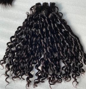 Extensiones de cabello Remy alineadas con cutícula virgen cruda vietnamita de la mejor calidad para mechones de cabello humano rizado Pixie - Product Image 6