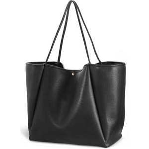 Sac à main en cuir PU pour femme, grande capacité, sac à bandoulière, design minimaliste, pour le quotidien, le bureau, les courses - Product Image 5