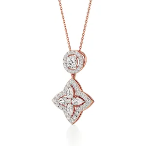 Collar con Colgante de Diamantes Ornate Bloom - Product Image 2