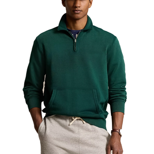 Nouvelle mode hommes sweats automne surdimensionné coton décontracté couleur unie quart fermeture éclair hommes sweats à capuche sweats - Product Image 1