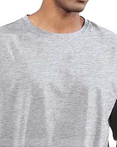 2025 nouvelle Collection hommes surdimensionné demi manches T-Shirts confortable coton et fibre de bambou col rond T-Shirt pour adultes - Product Image 3