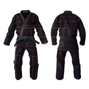 Uniforme Kimono Jiu Jitsu brasileño con material de algodón duradero y rodillas reforzadas para entrenamiento duro - Product Image 3