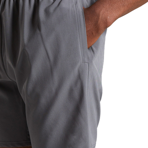 กางเกงขาสั้นออกกำลังกายแบบลำลองสำหรับผู้ชายแนวสตรีทตัวใหญ่พิเศษผ้าไนลอนสีเข้มกันรอยยับไม่ยับสำหรับใส่วิ่งออกกำลังกายสีพื้นเป็นมิตรกับสิ่งแวดล้อม - Product Image 5