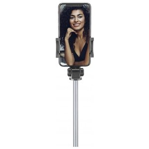 Selfie Stick Freedom Negro - Monopié de Aluminio para Teléfono, Smartphone y Cámara con Control Remoto y Función de Luz para Grabación y Transmisión en Vivo - Product Image 3