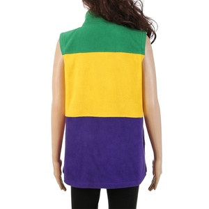 mom and me Mardi Gras Sherpa <b>Fleece</b> <b>Vest</b> jacket 2024 <b>Men</b> <b>Vest</b> Jacket Autumn Winter Big Size <b>Vest</b> Jacket Sleeveless - Product Image 3