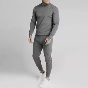 2025 Wholesale Price Custom Logo Men's Autumn Winter Gym Tracksuit Casual Pullover Fleece Jacket <b>Pants</b> - Product Image 4