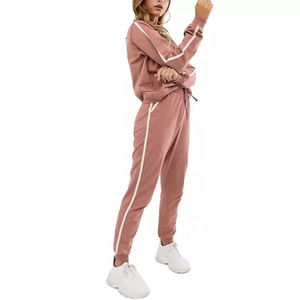 Ensemble de survêtement de sport pour femmes, nouveau design, imprimé uni, logo personnalisé, grande taille, vêtements de sport d'hiver pour la salle de sport - Product Image 4