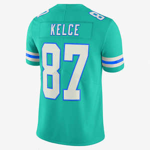 Maillot d'entraînement de football américain personnalisé, rouge, en maille, col en V, manches courtes, respirant, antibactérien, léger - Product Image 3