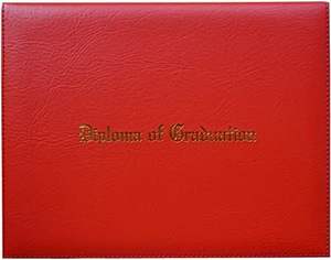 Cubierta de diploma/Certificado de cuero sintético granate personalizado con logotipo y color personalizado - Product Image 2