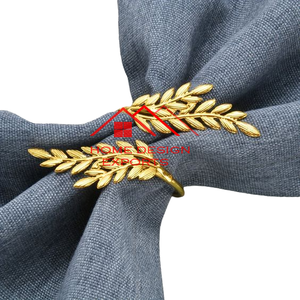 Servilletero de Metal de lujo con acabado dorado de diseño nórdico para bodas, fiestas en casa, eventos, decoración, servilletero de Metal al por mayor - Product Image 1