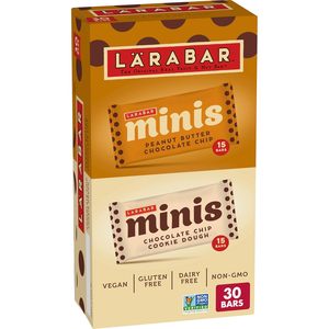 Larabar <b>Minis</b> <b>Chocolate</b> Chip Variety Pack, Gluten Free Vegan Fruit and Nut Bars, 23.4 oz, 30 Ct - Product Image 2