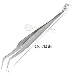 แหนบกำจัดเห็บสัตว์เลี้ยงทำจากสเตนเลสที่ปลายแหลมออกแบบมาสำหรับกำจัดเห็บสุนัขที่มีประสิทธิภาพ - Product Image 1