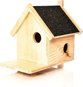 2023 Maison d'oiseau en bois moderne pour l'extérieur à Lomg Qualité durable avec finition élégante Mangeoire à oiseaux en bois pour oiseaux - Product Image 1