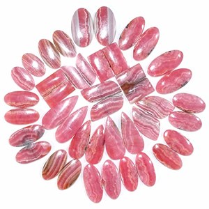 Excelente alta calidad Rosa Rodocrosita piedras preciosas sueltas cabujón par piedras preciosas sueltas cabujón Rodocrosita hacer joyería - Product Image 6
