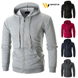 Sudaderas elegantes con cremallera para hombre 100% algodón tela polar de invierno logotipo personalizado bordado de talla grande opción Serigrafía - Product Image 4