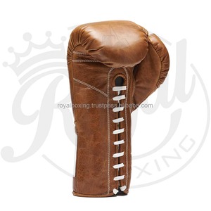 Gants de boxe élégants en cuir pour entraînement intensif, sparring, combat, kickboxing, sac de frappe, Muay Thai, MMA - Product Image 4