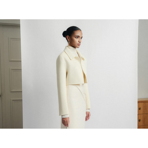 Minimalist Style Gerda Knit <b>Top</b> <b>Women</b> <b>Crop</b> <b>Tops</b> High-Quality Fabric Spring 2025 <b>Women</b> Clothing Whiteant Local Brand - Product Image 1