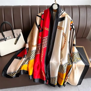 100% foulard en soie pour femmes de haute qualité personnalisé respirant léger élégant imprimé motif chaud mode vêtements quotidiens femmes écharpe - Product Image 3