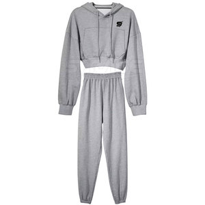 Conjunto Deportivo de Top Corto con Capucha para Invierno, con Tela Transpirable para Uso Diario, Estilo Moderno - Product Image 1