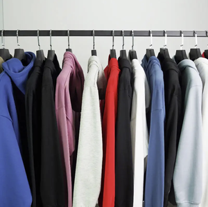 11 emballage en gros sweat à capuche en coton vêtements pour hommes 100% coton vêtements de rue mousse impression Super grand Hip Hop 350 Gsm sweats à capuche - Product Image 3