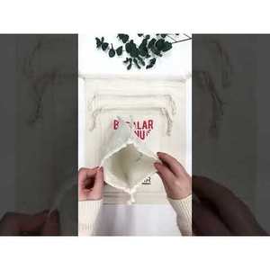 Bolsa Personalizada para Kit Antiresaca de Algodón Orgánico, Recuerdos de Fiesta, Impresión Personalizada para Promoción, Embalaje, Recolección de Polvo - Product Image 4