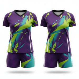 Conjunto de camiseta de voleibol de rugby de 100% poliéster con impresión digital personalizada | Uniforme deportivo transpirable de secado rápido | Ropa de equipo personalizada OEM ODM - Product Image 1