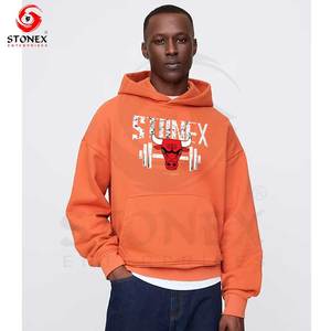 2025 Wholesale Lightweight Cotton <b>Pullover</b> Hoodies for <b>Men</b> Custom Sizes Luxury Design Custom Print Solid Winter Hooded - Product Image 2