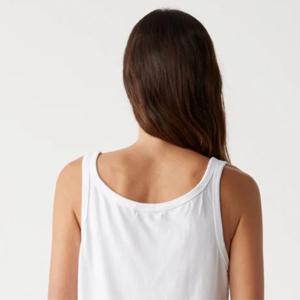 Débardeur confortable à col rond pour femmes-Coton polyvalent pour un usage quotidien et des vêtements en tissu de style long respirant - Product Image 5