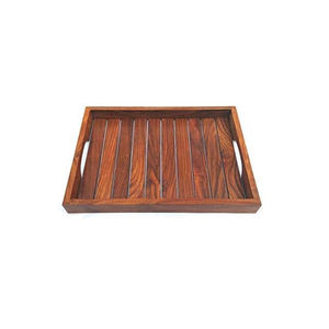 Grand plateau décoratif en bois, grand plateau de service en bois pour table basse, hôtels, Restaurants, cuisine - Product Image 5