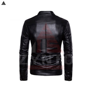 Produit le plus vendu, veste en cuir haut de gamme, meilleures vestes en cuir slim pour homme pour l'hiver, veste en cuir au design personnalisé - Product Image 2