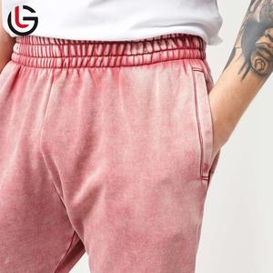 กางเกงนักวิ่งผ้าซักแบบมีสไตล์ของผู้ชายกางเกงผ้าเฟรนช์เทอร์รี่กันแดดสีจางสไตล์วินเทจพิมพ์ลายกระวนกระวายใจกางเกงลำลองทรงตรง - Product Image 5