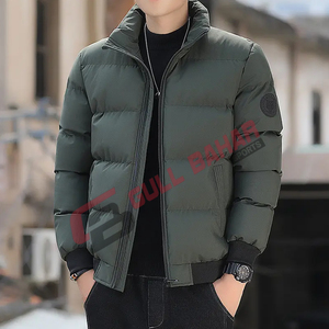 Veste polaire légère imprimée OEM de haute qualité pour hommes Veste d'hiver à col montant avec logo personnalisé style High Street vente en gros - Product Image 1