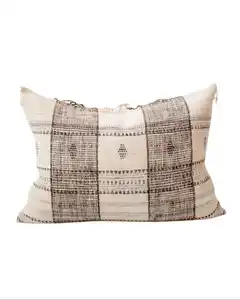 Decorative cushion covers woven cotton cushion covers Jute hand made pillow cover