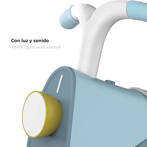 ROBINCOOL. Bicicleta de Equilibrio Azul para Niños 55 X 28 X 41 cm con Luces y Efectos de Sonido - Product Image 3