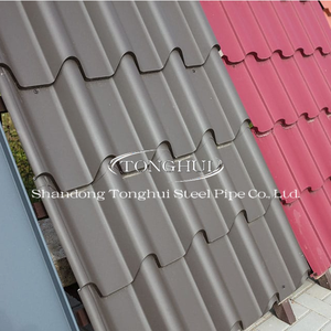 PPGI GZ304 GZ615 RAL2004 Color Acero Azulejo 0,12mm Cartón corrugado Placa de techo de cartón corrugado galvanizado - Product Image 6