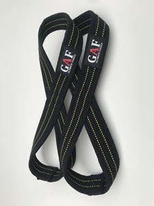 GAF recién llegado neopreno acolchado levantamiento de pesas Power correas algodón figura 8 EQUIPO DE Fitness con logotipo personalizable - Product Image 5