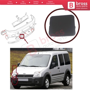 Cubierta de Gancho de Remolque Delantero BSP1083 Derecha 4447723 para Transit Tourneo Connect 2002-2006 - Product Image 5