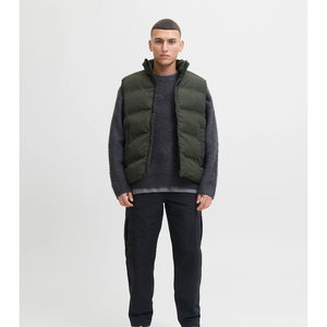 Chaleco de Invierno al por Mayor, Ropa de Abrigo Cortavientos de Alta Calidad, Chaleco Acolchado sin Mangas para Hombre, Cálido, con Logotipo Personalizado, Corte Regular - Product Image 6