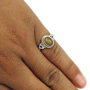 Modern Design Best Quality 925 Sterling Silver Natural <b>Labradorite</b> Gemstone Oval Shape Elegant <b>Ring</b> Bohemian Handmade Jewelry - Product Image 2