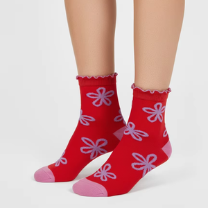 Chaussettes habillées à la cheville pour femmes-Spandex/Nylon/Coton Motif à rayures OEM Service Été Décontracté Échantillon 7 jours Délai d'exécution - Product Image 5