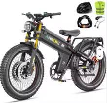 ANIIOKII A9 Pro Max Vélo électrique haute performance à double moteur 1001-2000W >80km/h 60V 70/80Ah Pneus larges - Product Image 6