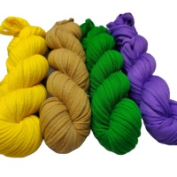 Fil de crochet recyclé en tissu de T-shirt pour la confection artisanale de bijoux en macramé, le tricot, le tissage et la création de sacs
