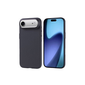 Coque de luxe Netzy en fibre de carbone compatible MagSafe pour iPhone 17 Air, résistante à l'eau, avec dos imprimé UV, antichoc - Product Image 1