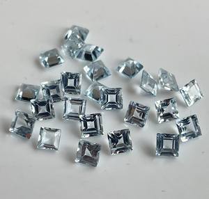 ท้องฟ้าสีฟ้าบุษราคัมสแควร์3มมตัดเหลี่ยมเพชรพลอย-หลวมท้องฟ้าสีฟ้าบุษราคัมสแควร์ตัด - Product Image 1