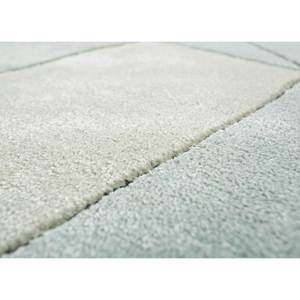 Alfombra Artesanal de Lana y Viscosa con Diseño Geométrico Azul, Rectangular de 9x12, con Rayas, para Sala de Estar, Pasillo, 10 mm - Product Image 3