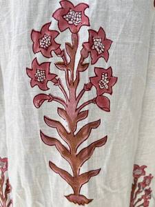 Robe longue d'été pour femmes robe en coton imprimée à la main robe de soirée indienne - Product Image 5