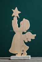 Ange de protection en bois cadeau de naissance pour bébé fille cadeau de baptême et une fille avec une colombe est une belle idée pour la naissance d'une fille